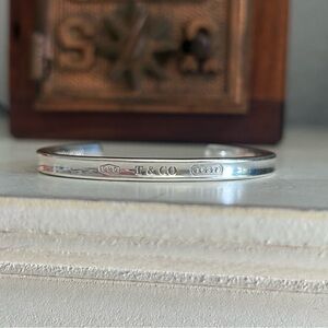 Tiffany 1837 narrow silver cuff